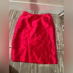 EUC VINTAGE ESCADA SILK HOT PINK SKIRT